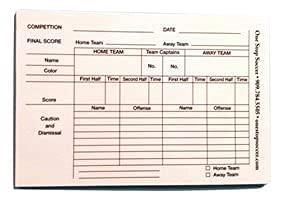Soccer Referee Red Card Football Yellow Card with FIFA Flipping Coin & Ref Pad (25 Sheets)