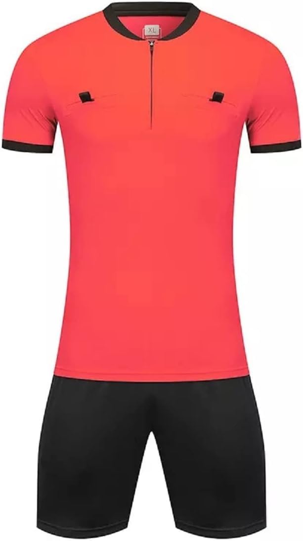 Men's Soccer Referee Jersey Short Sleeve Referee Shirts & Shorts