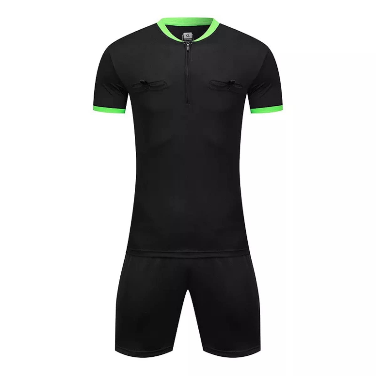 Men's Soccer Referee Jersey Short Sleeve Referee Shirts & Shorts