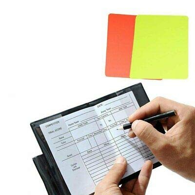 1 Stop Soccer Referee Kit Coin Flags Whistle Wallet Cards pad