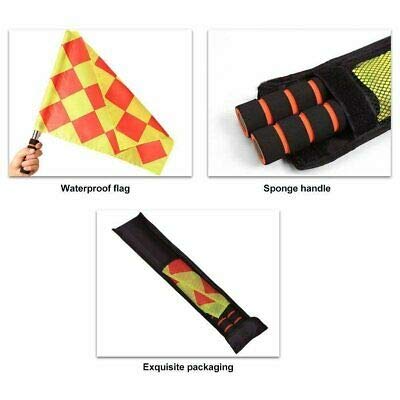 1 Stop Soccer Referee Kit Coin Flags Whistle Wallet Cards pad