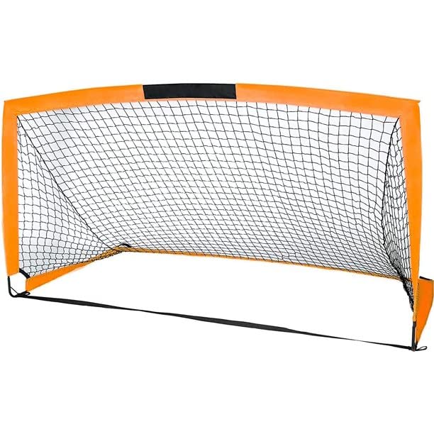 Soccer Goal Set of 2 Size 4'x3' Portable Foldable Soccer Nets Carry Bag for Games and Training for Backyard for Kids and Teens