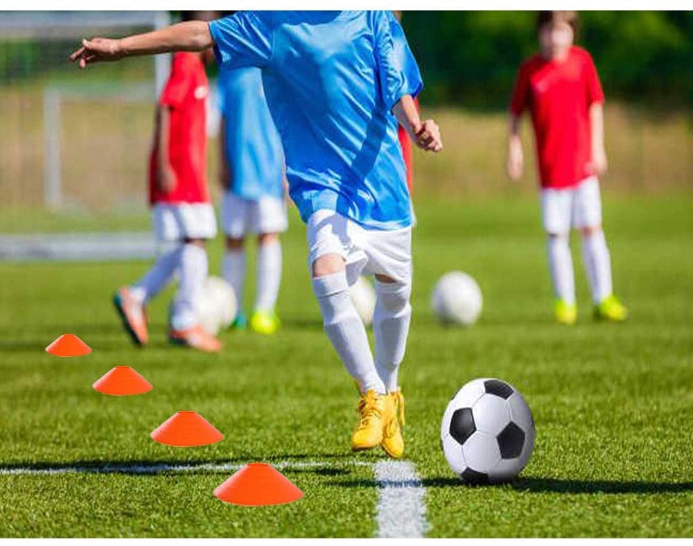 1 Stop Soccer Saucer Field Mini Cone Set of 48 Agility DISC Cone 5"