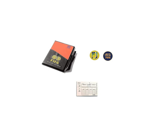 Soccer Referee Red Card Football Yellow Card with FIFA Flipping Coin & Ref Pad (25 Sheets)