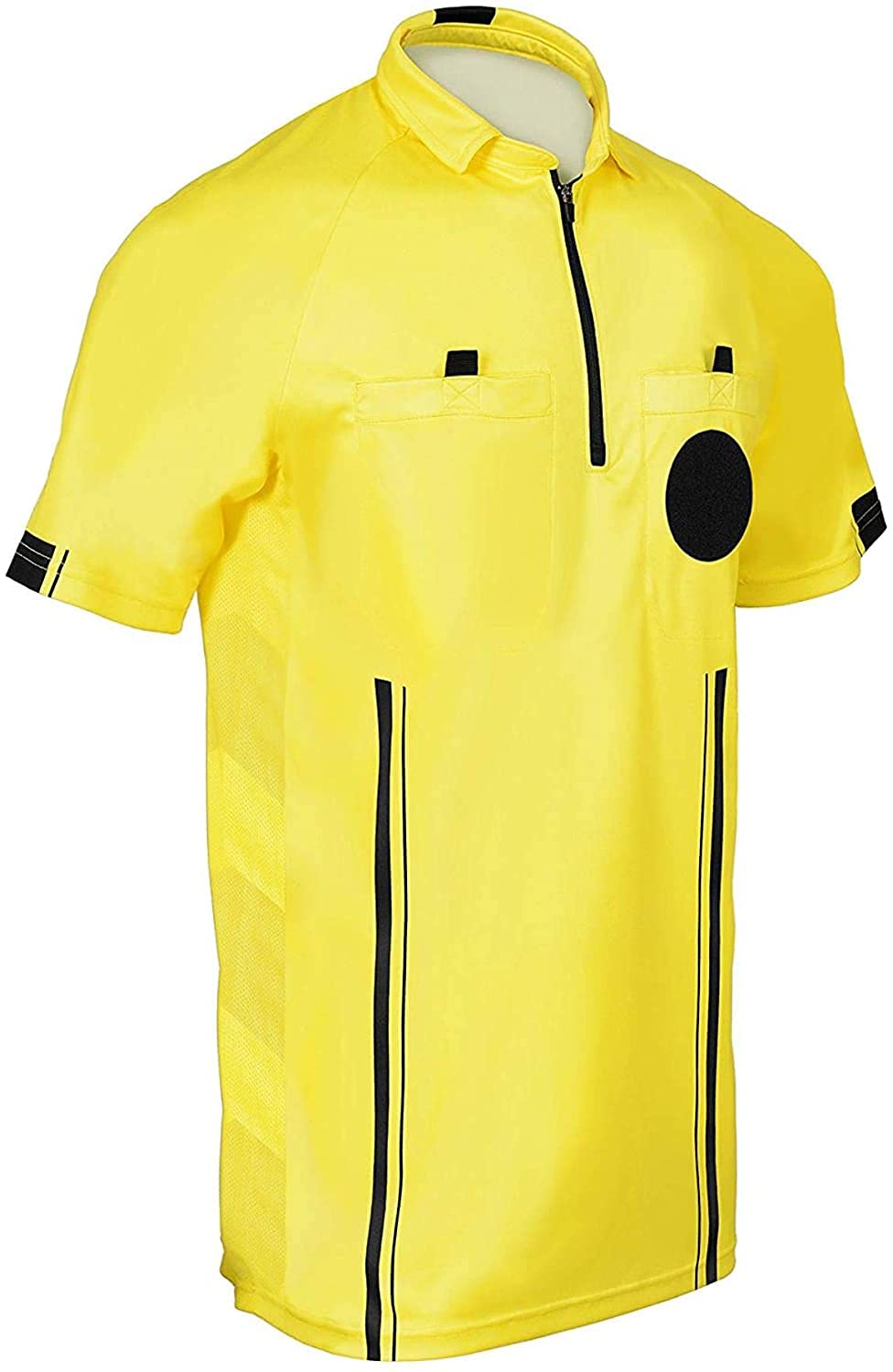 9 Pcs Football Soccer Referee Package Kit Men Referee Costume Ref Shirt Linesman Flags, Referee Whistle Soccer Referee Cards Sport Soccer Accessory for Adult Teenager