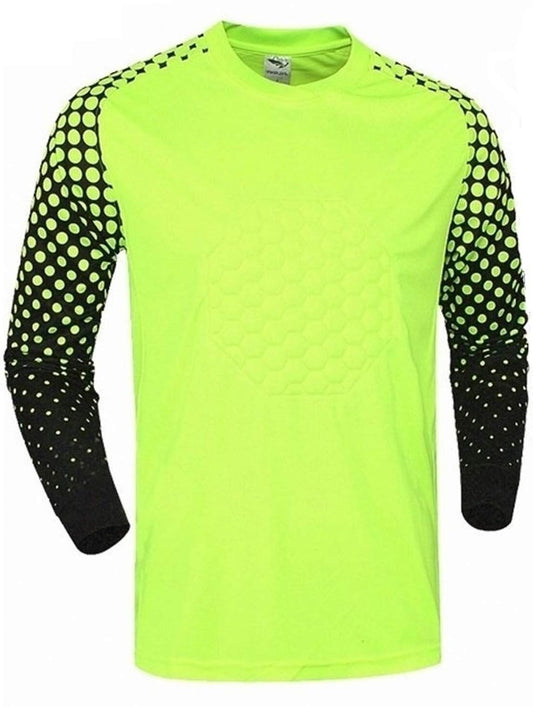 Soccer Goalie Shirt Lightweight Fabric Padded Chest and Elbows