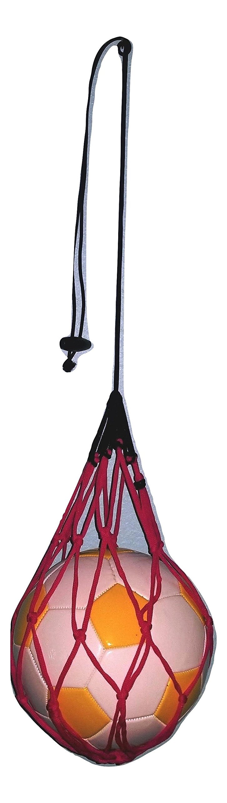 3 Soccer Ball Bungee Elastic Juggling Skill Training Red