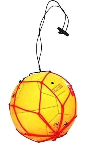 2 Pcs Handle Solo Soccer Kick Trainer Soccer Ball Bungee Elastic Training Juggling Net Soccer Kick Net Soccer Training Equipment Accessories and Gear for Kids Adults Fits Ball Size 3, 4, 5