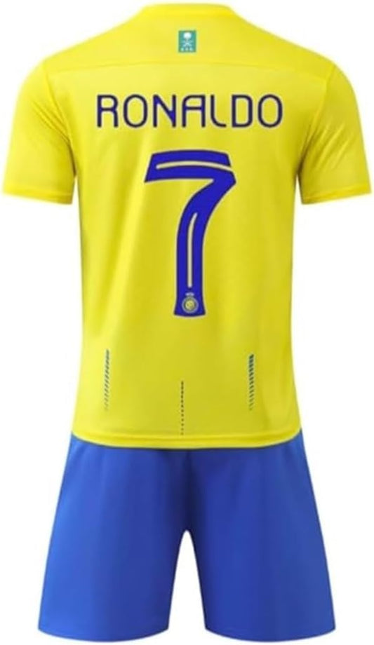 1 Stop Soccer Ronaldo CR7 Jersey Adult Uniform AL NASSR Fc Saudi Arabia New 2024