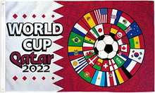 2 World Soccer Cup Groups 2022 3x5ft Poly Flag 1 WC Free 2018 Flag