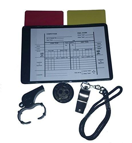 Referee Soccer Kit 1 Data Wallet 1 Toss Coin 2 Whistle 2 Cards Red Yellow