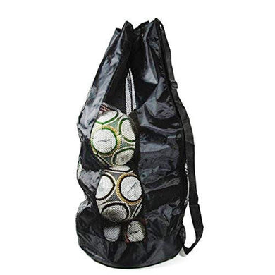 1 Stop Soccer Extra Large Heavy Duty Mesh Bag. Best for Soccer Ball, Water Sports, Beach Cloth, Swimming Gears. Adjustable Shoulder Strap Made to Fit Adults and Kids