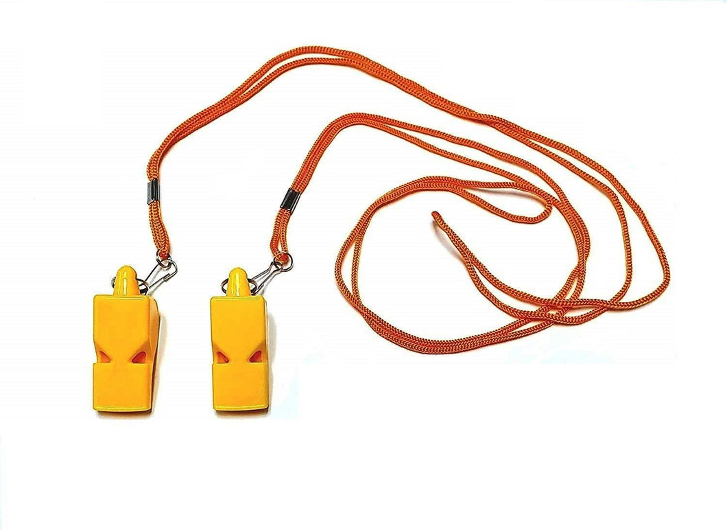 2 Whistle Safety Loud Pealess Outdoor Survival Soccer Boat Safety Lifeguard Rescue Marine Emergency