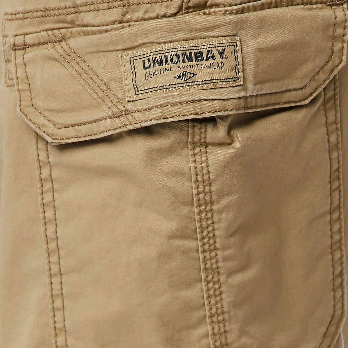 UNIONBAY Mens Lightweight Cargo Shorts with Comfort Stretch (42, Grain 2020)