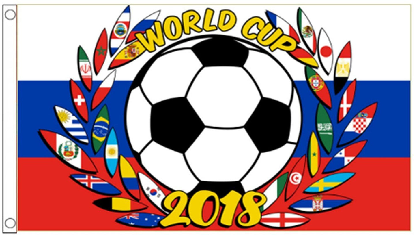 Flag World Cup Soccer 2018 Russia 5' x 3'